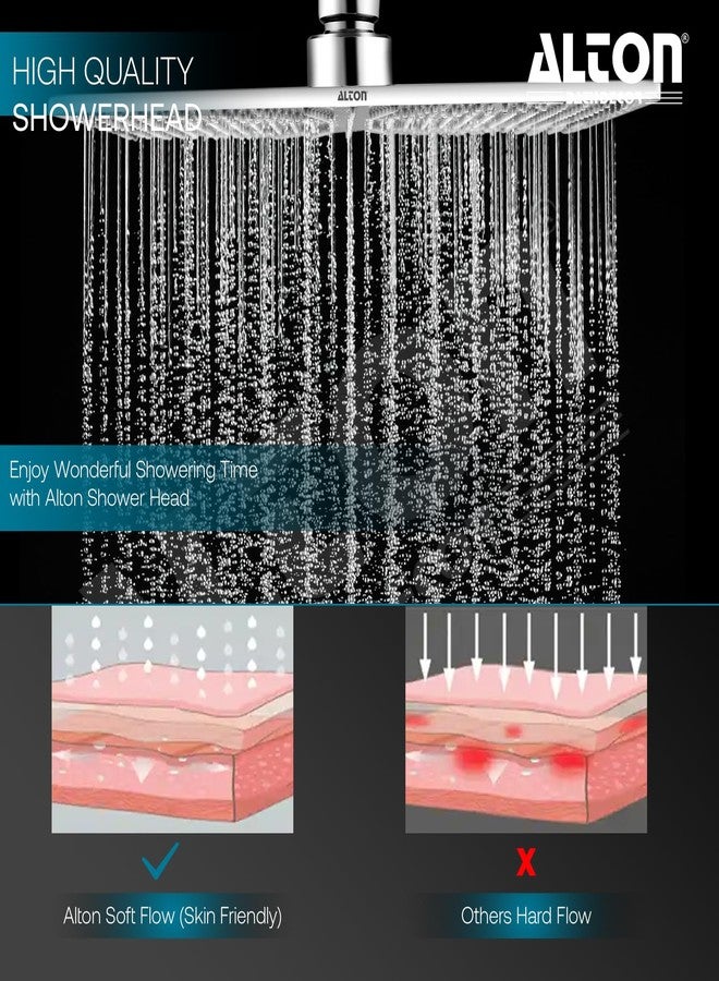 ألتون SHR22170، ستانلس ستيل، دش علوي 8x8 بوصة، بدون ذراع، فضي - Image 4